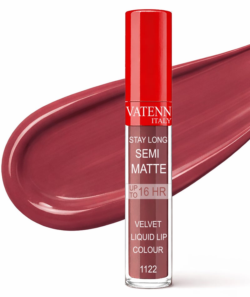 فاتن إيطاليا Stay Long Semi Matte Velvet Liquid lip color 1122 - Image 1